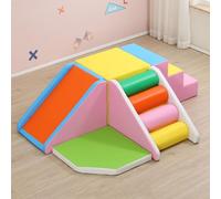 KIBONCY Toddler Climbing Blocks，Climbing Toys for Toddlers, Indoor Soft Play Set, for , Crawling Foam Playset(E)
