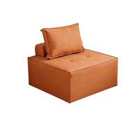 KIBONCY Tofu Block Small Apartment Bedroom Single Sofa, Comfy Cloud Couch Deep Seat Upholstered Modern,for Living Room(E,65x65cm)