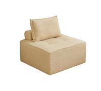 KIBONCY Tofu Block Small Apartment Bedroom Single Sofa, Comfy Cloud Couch Deep Seat Upholstered Modern,for Living Room(H,80x80cm)