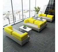 KIBONCY Ufficio semplice e moderno, area reception e riunioni for affari, posti a sedere in terrazza in attesa degli ospiti for negoziare e ricevere affari(F)