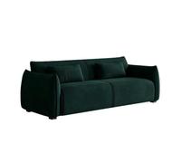 KIBONCY Upholstered Sofa Couch, Heavy Duty Solid Wood Frame Velvet Living Room with S-shaped Spring Support, Minimalist Oversized Arm Comfy for Small Space Home Furniture