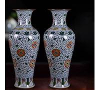 KIBONCY Vaso da Pavimento in Ceramica Smaltata Dipinto a Mano, Grande Vaso Alto for l'arredamento del Soggiorno, Pezzo Artistico for la casa, Accento Moderno for l'ingresso(D,1.6M)