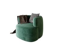 KIBONCY Velvet Single Sofa Cover Swivel Barrel Chair Round, Accent, Armchairs Protector for Home Decor Living Room(B)