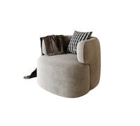 KIBONCY Velvet Single Sofa Cover Swivel Barrel Chair Round, Accent, Armchairs Protector for Home Decor Living Room(A)