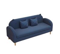 KIBONCY Velvet Sofa with Tufted Backrest,Stain-Resistant 3-Seater Upholstered Couch Shiny with Metal Legs for Luxury Living Room(E,140cm)