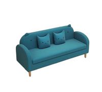 KIBONCY Velvet Sofa with Tufted Backrest,Stain-Resistant 3-Seater Upholstered Couch Shiny with Metal Legs for Luxury Living Room(A,200cm)