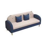 KIBONCY Velvet Sofa with Tufted Backrest,Stain-Resistant 3-Seater Upholstered Couch Shiny with Metal Legs for Luxury Living Room(F,74cm)