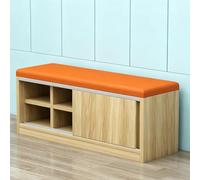 KIBONCY Wooden Entryway Shoe Storage Bench, Multi-Functional Upholstered Sofa Stool, for Hallway Mudroom Bedroom Space Saving Furniture(B,180 * 35 * 45cm)