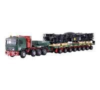 Kibri 13601 H0 Camion modello MAN SK con carrello a piattaforma Scheutrle con