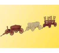 Kibri 15703 Landwirtschaftliche Rimorchio Oldies, 3 Pezzo, Kit, H0