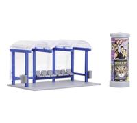 Kibri 38142 Kit decorazione fermata dellautobus H0