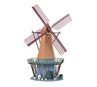 Kibri 39150 H0 Mulino A Vento Su Fehmarn, Kit, H0