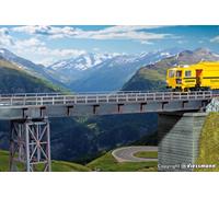 KIBRI 39705 Scala HO Ponte in ferro diritto per binario singolo