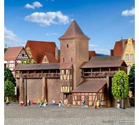 Kibri scala N 37108 Muro della città vecchia con Torre 23 x 5,2 x 14 cm. Nuovo