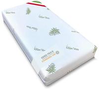 Kiby® Materasso per Lettino in Aloe Vera 115 x 55 x 8 (Certificato OEKO-TEX® e CERTIPUR™), Materasso Culla per Lettino Neonati, Lavabile Sfoderabile