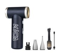 Kica JetFan 2S[Combo] Aria Compressa Elettrico Air Duster,Spray Aria compressa da 117000RPM con Batteria da 1100mAh,Mini Soffiatore a Velocità Libera, per Tastiera,Pulizia PC,Pulizia della Casa,Nero