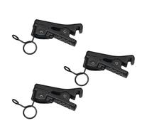 Kicada 3 clip per microfono lavalier in ABS, colore nero, clip in filo metallico per microfono da bavero Sony UWP Saramonic Sennheiser Boya Shure Lavalier, kit di ricambio per microfono da bavero da