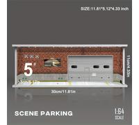 KICARMOD di garage 1/64, disponibile in sei stili, singolarmente (esclusi personaggi e auto), per decorazione, e regalo