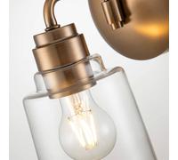 KICHLER Applique Aivian, 1 luce, ottone anticato KICHLER