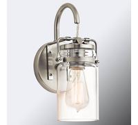 KICHLER Applique Brinley di stile vintage KL-BRINLEY1-NI