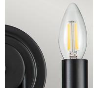 Elstead Lighting Capitol Hill lampada da parete 2x40 W nero KL-CAPITOL-HILL2-BLK