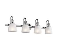 KICHLER Applique Cora per il bagno, a 4 luci KICHLER
