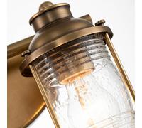 Elstead Lighting Ashland Bay lampada a parete 2 luci, QN-ASHLANDBAY2-NBR-BATH, Ashland Bay [Lampade per Interni > Lampade a Parete]