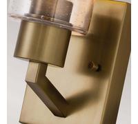 Applique Contemporanea Deryn Acciaio Ottone Naturale 1 Luce E27