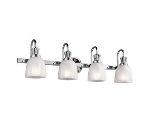 KICHLER Applique LED Cora per il bagno, 4 luci KICHLER