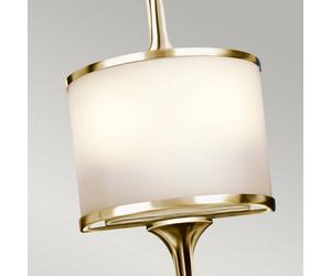KICHLER Applique LED Mona IP44 alta 55,9cm ottone lucido KICHLER