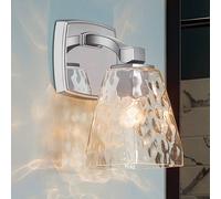 KICHLER Applique Marant, cromata/trasparente, altezza 24 cm, IP44, LED G9 KICHLER