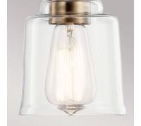 KICHLER Lampada a sospensione Aivian, a 1 luce, in ottone anticato KICHLER