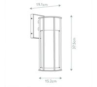 KICHLER Lampada a sospensione da esterno Camillo, nero, alluminio, vetro, E27 KICHLER