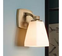 KICHLER Lampada da parete Marant, bronzo chiaro/opale, altezza 24 cm, IP44, LED G9 KICHLER