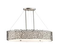 KICHLER Silver Coral lampada a sospensione ovale KL-SILVER-CORAL-ISLE
