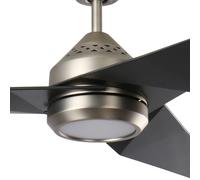 KICHLER Ventilatore da soffitto a LED Jade, nero, silenzioso, Ø 152 cm, 60 W KICHLER