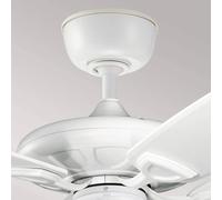 KICHLER Ventilatore da soffitto Kevlar 60 IP44, bianco, Ø 152 cm KICHLER