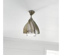 KICHLER Ventilatore LED a soffitto Terna nichel/crema KICHLER