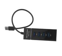KICHOUSE 1 PC 4 Usb30 Hub Espansione Multi Per Adattatore Porta Hub Di Ricarica USB - Cavo Hub USB Alimentato Abs USB 30 Splitter Hub USB 30 Plastica Nera