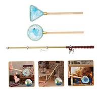 KICHOUSE 1 Set Decorativo Canne da Miniature con Rete per Casa delle Accessorio Ornamentale per Stimolare Creatività Dei