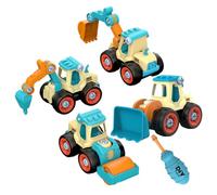 KICHOUSE 1 Set giocattolo per veicoli da costruzione giocattolo per veicoli di ingegneria giocattoli da costruzione giocattolo camion fai da te costruire giocattoli plastica