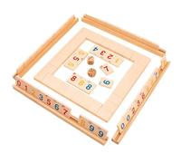 KICHOUSE 1 Set Numeri di ordinamento dei giocattoli gioco da tavolo Giocattoli per forniture per la scuola giocattoli per la formazione dei di legno Khaki
