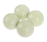 KICHOUSE 1 Set Palline Da Golf Luminose Al Buio in Gomma Riutilizzabili Per Allenamento Notturno Fluorescenti Morbide Per Giocatori E Appassionati 4 Pezzi