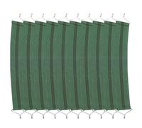 KICHOUSE 10 cinghie di ricambio per sedia reclinabile, cintura di supporto per sedia anti-cedimento, accessori in fettuccia per sedie da esterno, 16,9" x 2", verde