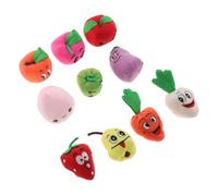 KICHOUSE 10 pezzi Burattini da Dito Frutta Morbida Elastiche Giocattoli per Racconti e Attività Creative Marionette Mani Portatili per Sviluppo Narrativo e Gioco di Ruolo