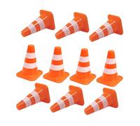 KICHOUSE 10 Pezzi Coni Stradali Miniaturizzati per Modellismo per Miniature Accessori per Tavolo Sabbia e Educazione per Simulazioni Sicurezza