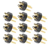 KICHOUSE 10 pezzi Connettore Xlr Pin Maschio Accessorio Audio per Microfono Ktv Adattatore Affidabile per Cavi Mixer e Amplificatori Compatibile con Interfacce Audio Standard