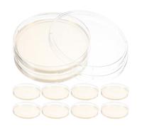 KICHOUSE 10 pezzi Piastre Agar Prepoured Piastra Petri Portatile per Crescita Batterica e Esperimenti Scientifici Laboratorio Microbiologia