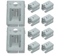 KICHOUSE 10 staffe a clip per pannelli solari: componenti di supporto fotovoltaici - Elementi di fissaggio in acciaio a molla per montaggio su tetto e parete