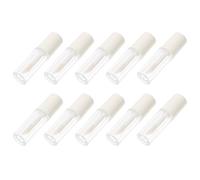 KICHOUSE 10 Tubetti di Lucidalabbra Vuoti da 1,2ml in Plastica Bianca, Leggeri e Facili da Conservare, per Uso Fai da Te per Principianti in Ambienti Interni